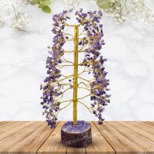 Amethyst 500 Chip Beads Crystal Tree for Reiki Healing and Vastu Correction and Increase Creativity