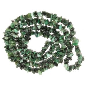 Emerald Chip Mala / Necklace