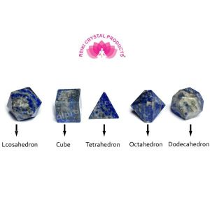 Lapis Lazuli Geometry 5 Pc Set