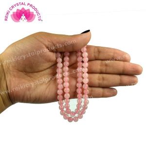 Rose Quartz 6 mm Round Loose Beads for Jewelry Making Bracelet, Necklace / Mala