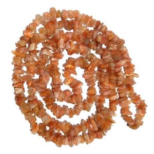 Sunstone Chip Mala / Necklace