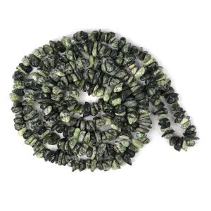 Natural Serpentine Chip Mala / Necklace