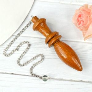 Wooden Dowser / Pendulum With Chain