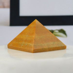 Yellow Jasper Pyramid for Reiki Healing / Grid and Vastu Correction