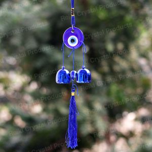 Feng Shui Evil Eye Wind Chime Hanging for Window Balcony Decor Home Door Decoration