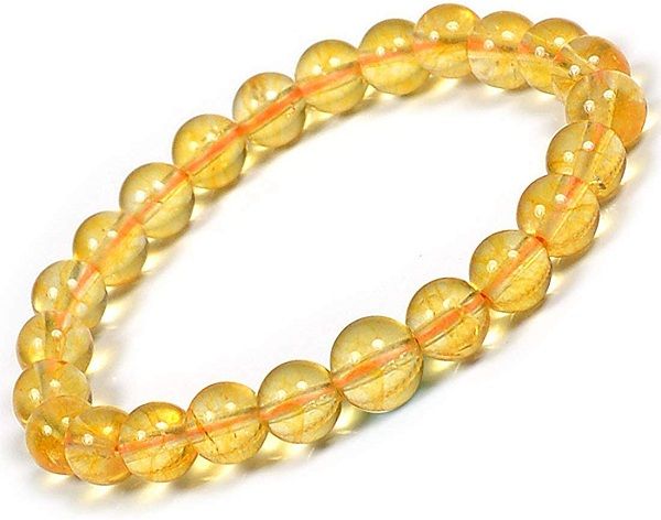 Buy SHRRIYA DIVINE Yellow Citrine Bracelet for Men and Women Unisex Natural  Citrine Bracelet 8mm Beads Size at Amazonin