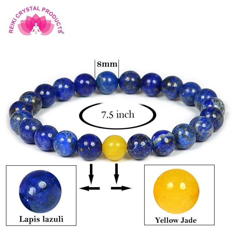 CRYSTU Stone Beads Crystal Lapis Lazuli Bracelet Price in India  Buy  CRYSTU Stone Beads Crystal Lapis Lazuli Bracelet Online at Best Prices in  India  Flipkartcom