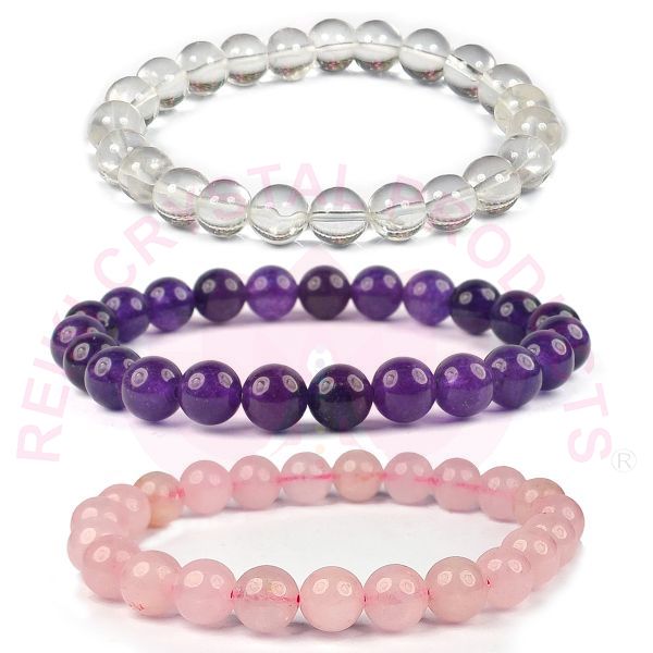 Details about   Natural Clear Quartz Bracelet Beads 8mm for Reiki Healing Crystal Healing Stone 