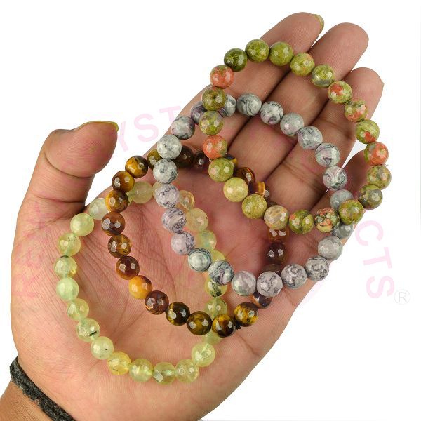 1 Pc Fengbaowu Natural Stone Red Picasso Jasper Bracelet Round Beads  Crystal Quartz Healing Women Men Jewelry Gift - AliExpress