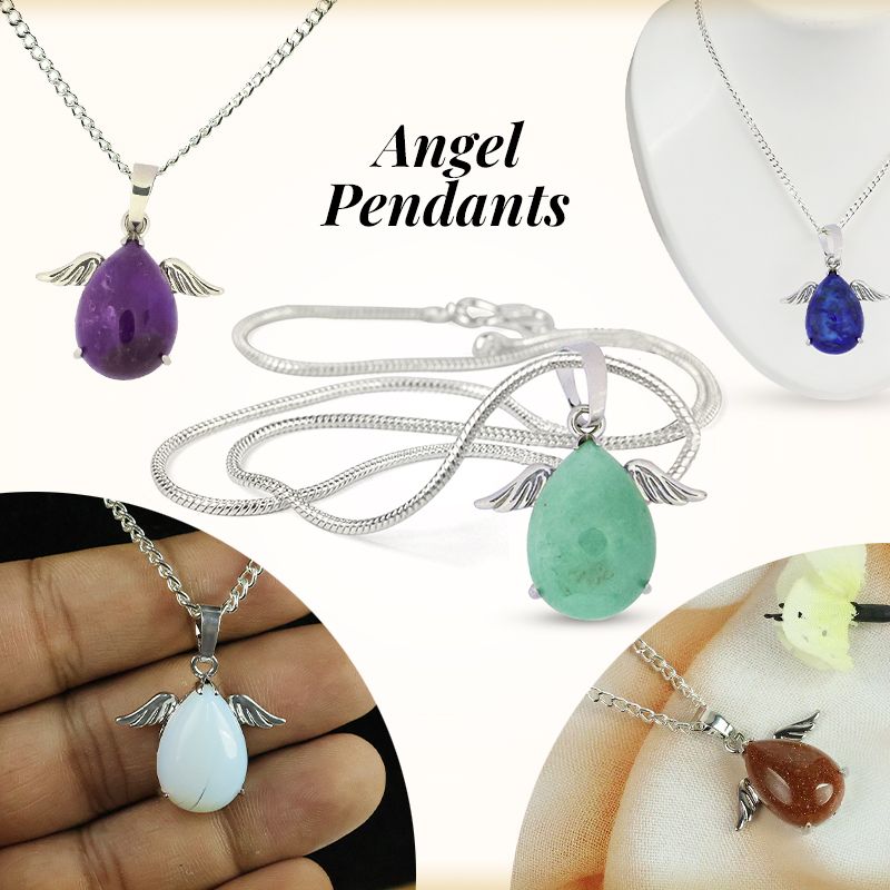 Buy Amethyst Natural Crystal Necklace Online in India - Mypoojabox.in