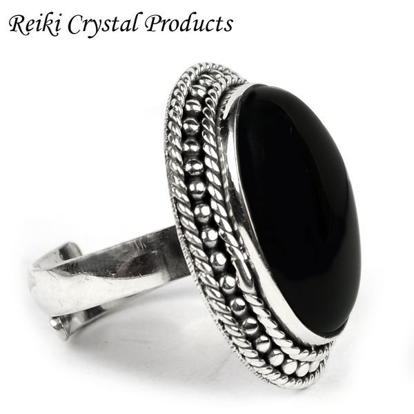 Buy Yellow Chimes Men Silver-Toned & Black Stone-Studded Stainless Steel  Square Finger Ring online