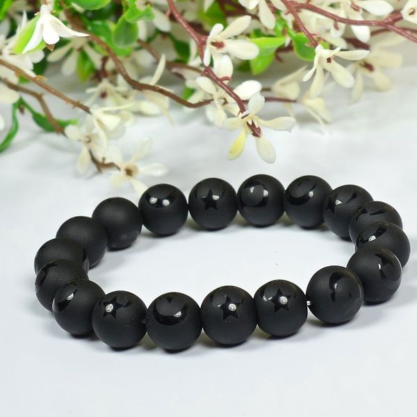 I AM DIVINELY PROTECTED BLACK ONYX BRACELET – By Helen P