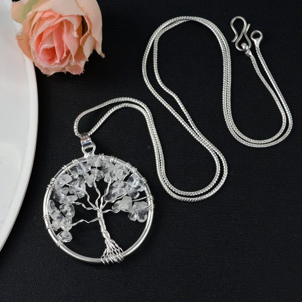 POPLYKE Tree of Life Necklace for Women Sterling India | Ubuy