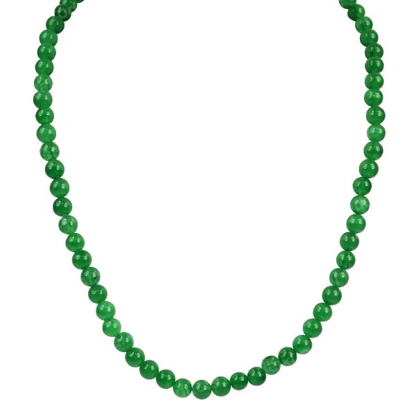 Rare Natural Grade AAA Icy Green Jade Jadeite 12mm Beads necklace  Certificate | eBay