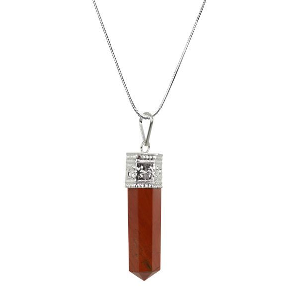 Amazon.com: Jasper Gold Necklace - Crystal Necklace - Red Jasper Necklace -  Heart Necklace - Dainty Necklace - Perfect Gift For Her - Red Crystal  (16'') : Handmade Products