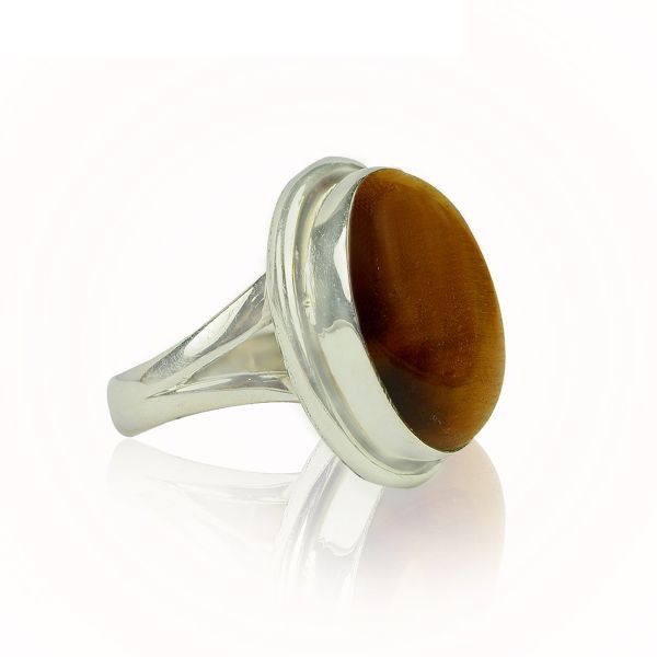Female Fancy Brown Moonstone 925 Sterling Silver Ring at Rs 1800/piece in  Jaipur