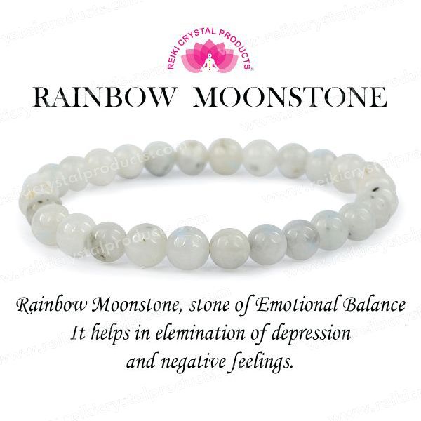 Mixed Moonstone Gemstone Bracelet | PlayHardLookDope