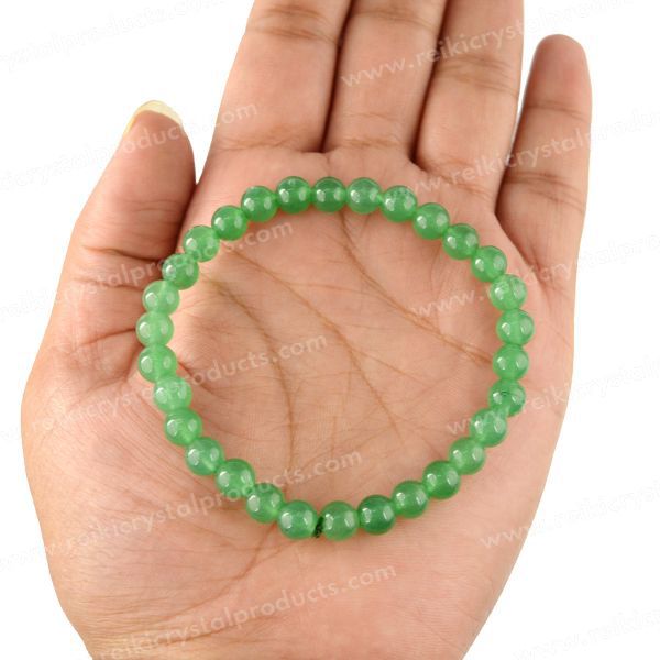 Natural Green Jade Pixiu Black Obsidian Bead Bracelet